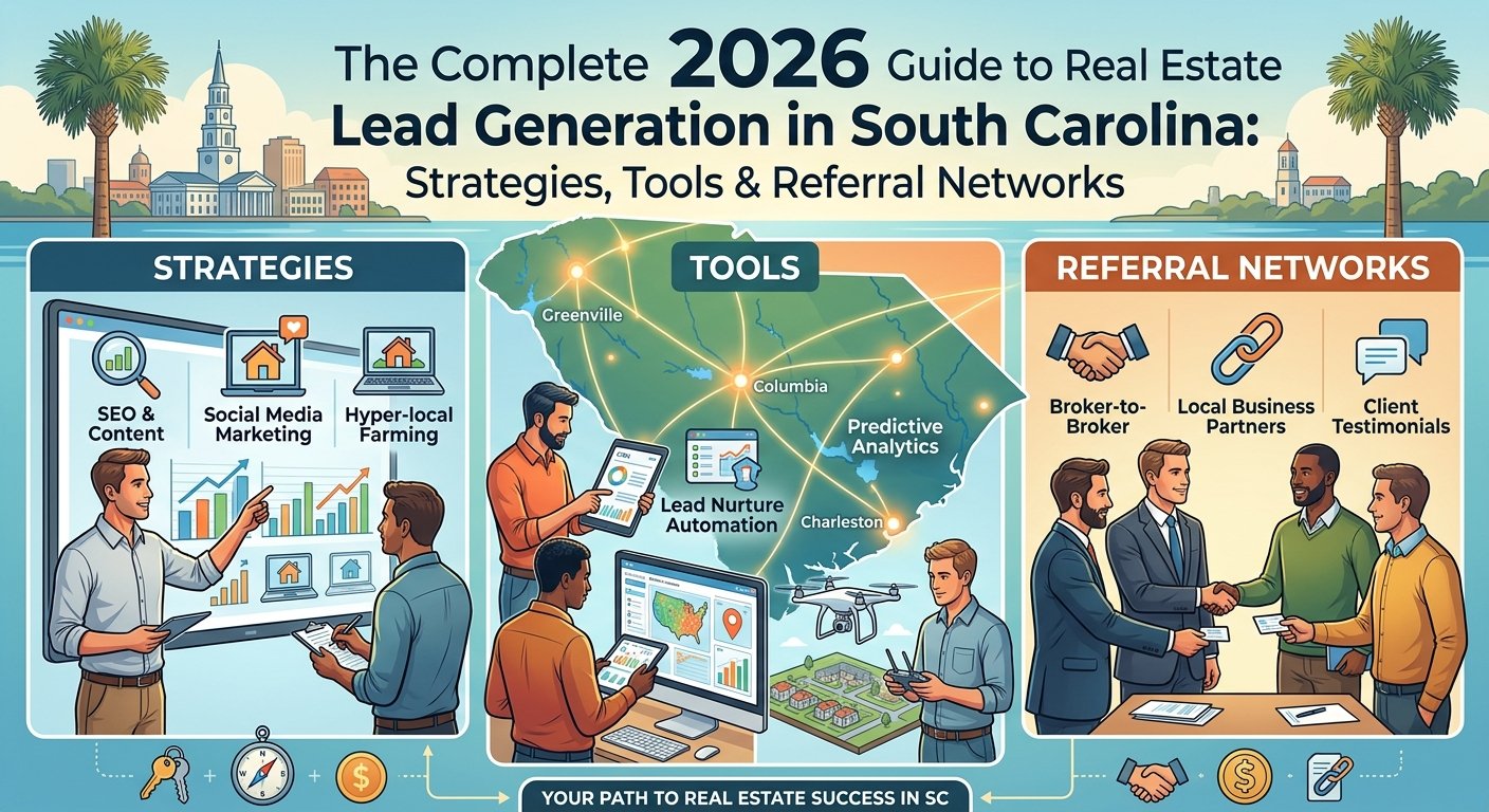 The Complete 2026 Guide to Real Estate Lead Generation in South Carolina image